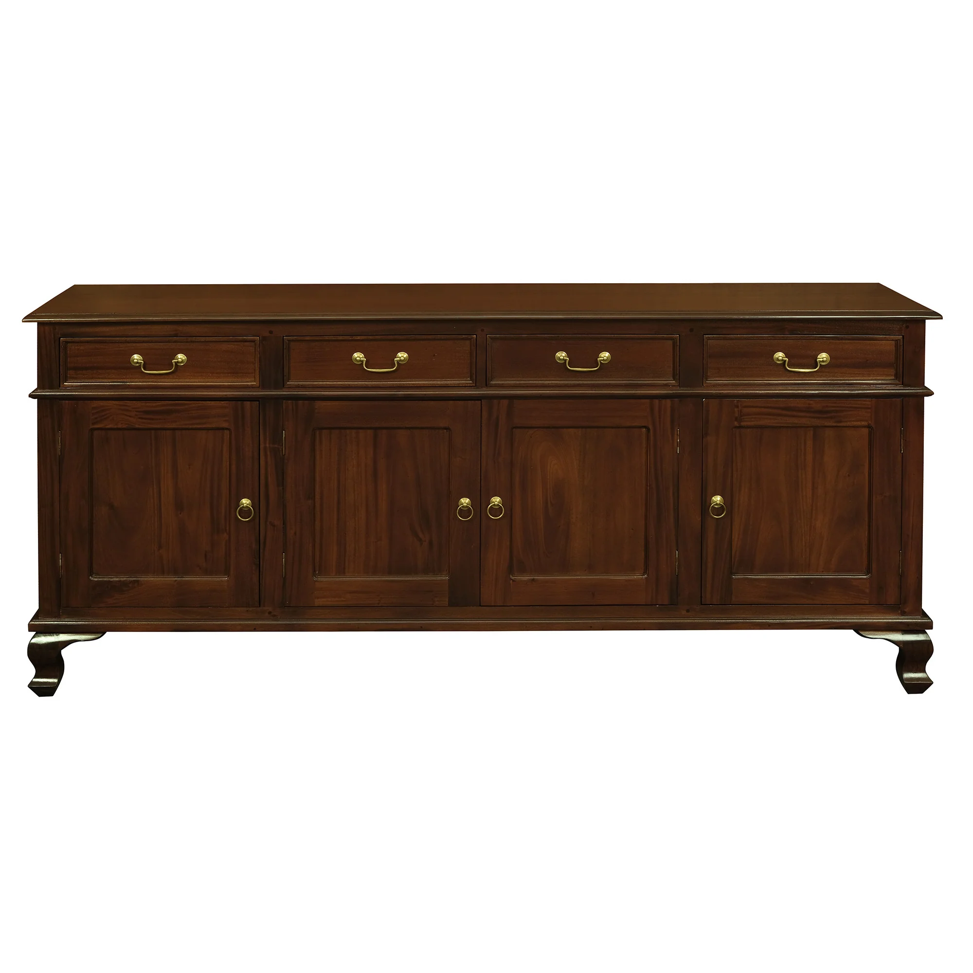 Queen Anna Solid Teak Wood Timber 4 Door 4 Drawer 200cm French Buffet Sideboard Table - White TEK168 SB 404 QA  ( Picture for Reference Only ) - Image 10